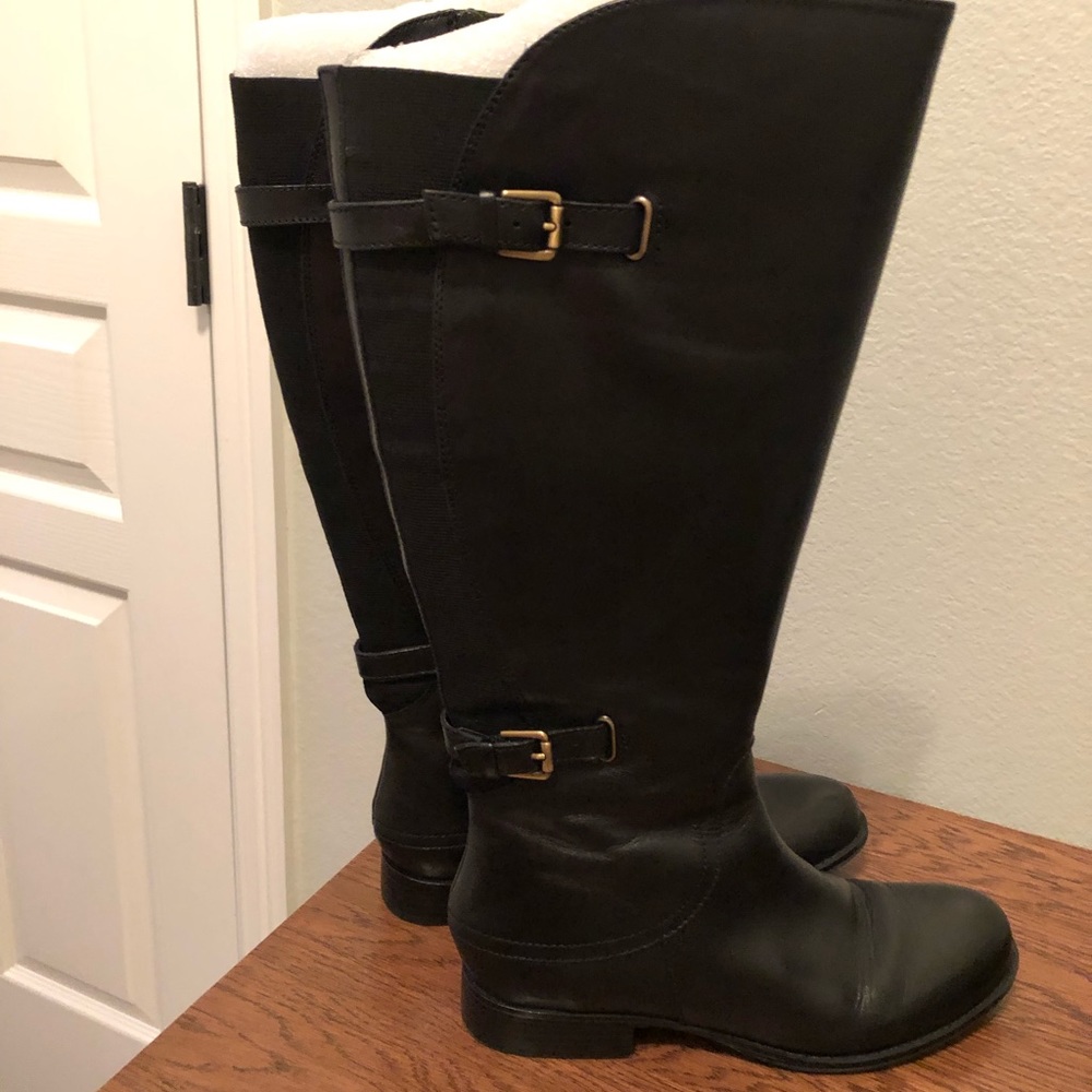 Black riding boots